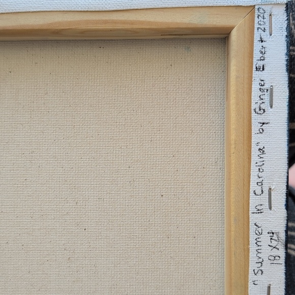 Ocean Waves Canvas Art, Original Acrylic Painting On Canvas 24X18 Coastal Beach - Picture 9 of 10